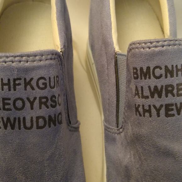 High Hidden Wedge Heel Sneaker Creepers Slip On Women Platform Casual Shoe39/8.5 - Picture 3 of 7